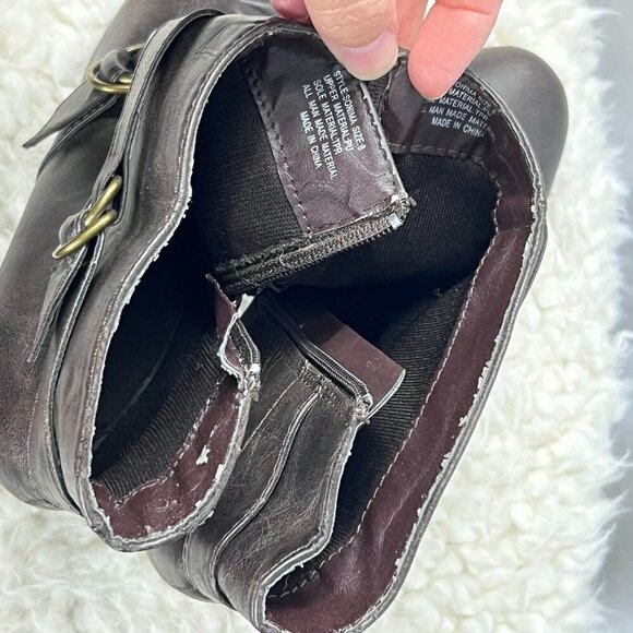 Sonoma Brown Heeled Ankle Boots - Picture 5 of 8